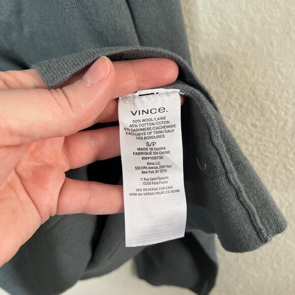 Vince Mens Button-Up Wool Blend Collared Knit Sweater Small - Picture 9 of 10